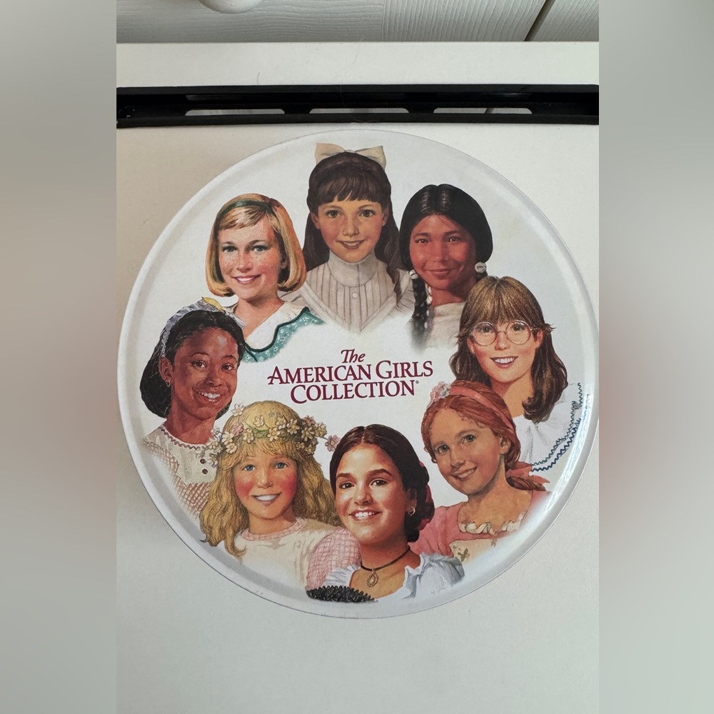 American Girl Gold Cookie Tin Lid